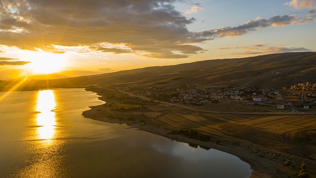 Apus De Soare, Lac, Natură, Cer, Nori
