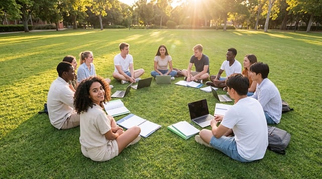 diverse university campus