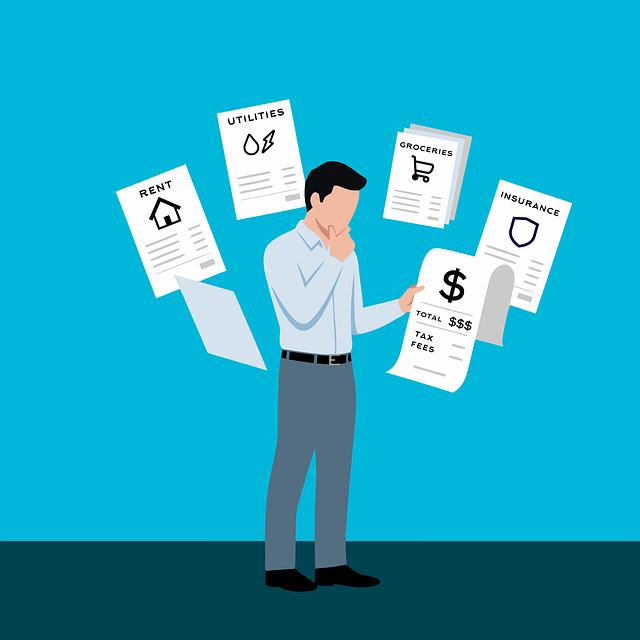 Free expenses bill payment debt vector
