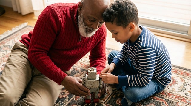 Free Grandfather Grandson photo and picture