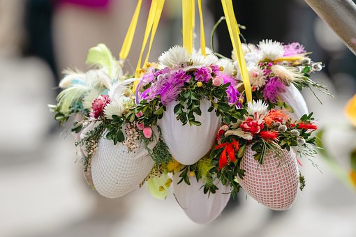 Osterdekoration, Blumendekoration