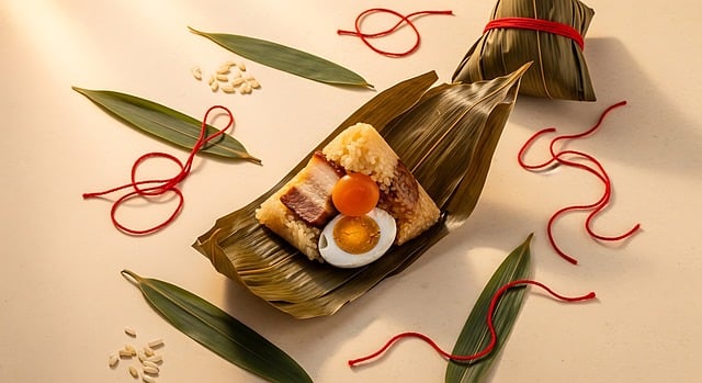 Free zongzi rice dumpling chinese cuisine illustration