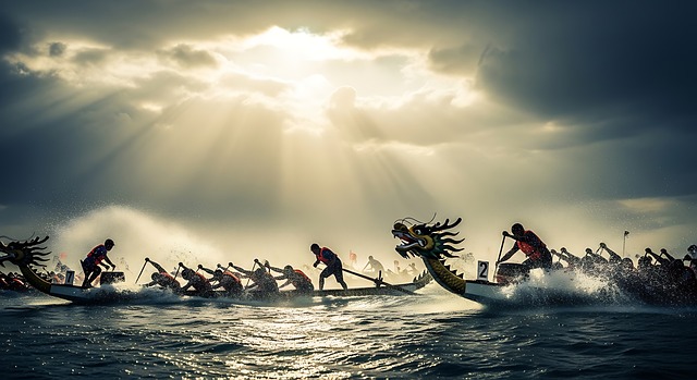 Drage Båt, Løp, Lag, Roing, Padling