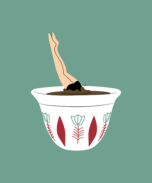 Free coffee cup caffeine surrealism illustration