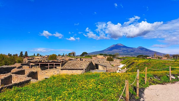 Pompei, Italië, Vulkaan, Vezuv