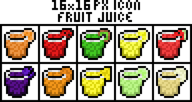 Free Pixel Art Drink Icon photo and picture