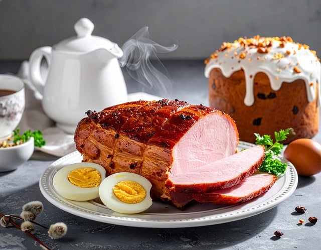 Ostern, Ei, Schinken, Essen, Geräuchert