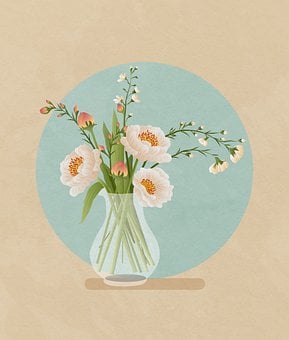 Blomster, Buket, Vase, Kunst, Stilleben