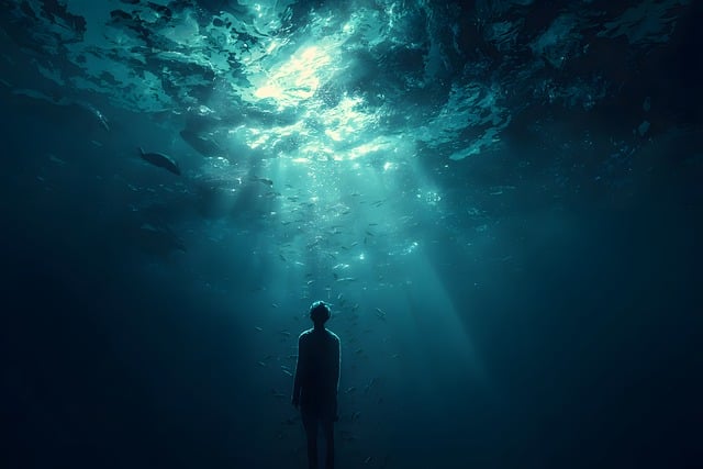 Adâncime, Ocean, Siluetă, Natura