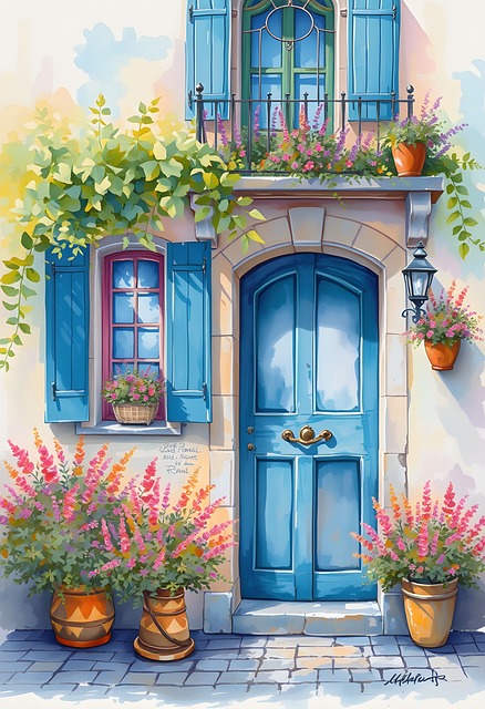 Gate, Inngangen, House, Blomst, Floral