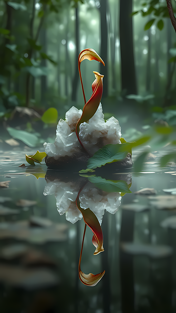 Free Flower Reflection illustration and picture