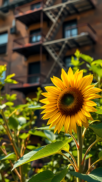 Free Sunflower Urban Gardening illustration and picture