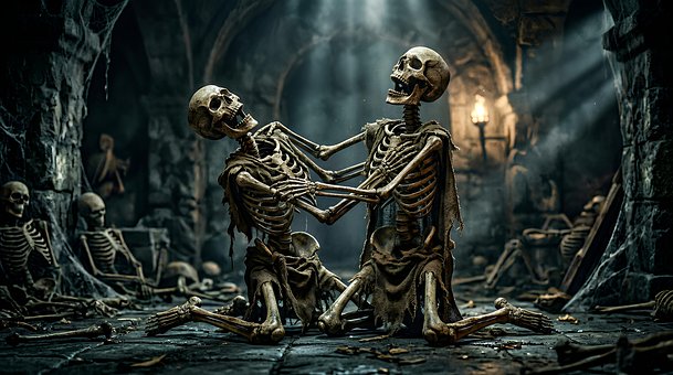 Free Skeletons Dungeon illustration and picture