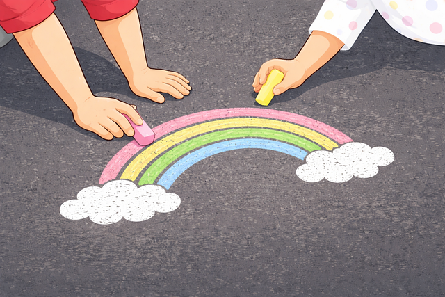 Free kids children rainbow vector