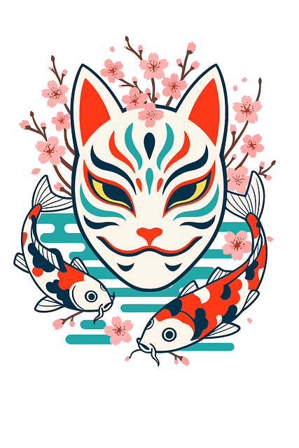 Free Kitsune Mask vector and picture