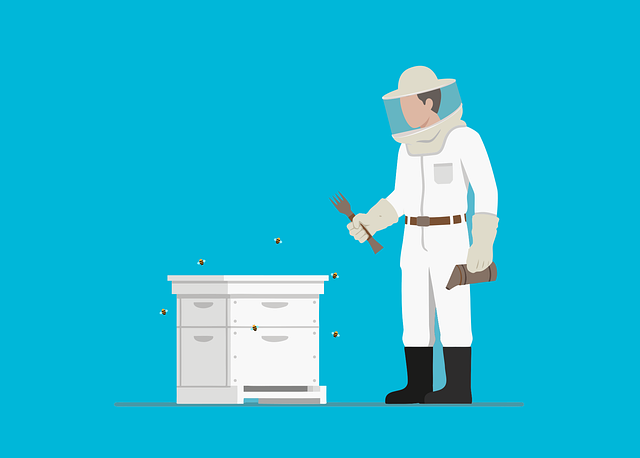 Free beekeeping bee suit beehive vector