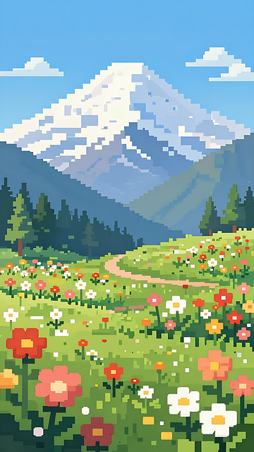Free Pixel Portrait Orientation illustration and picture