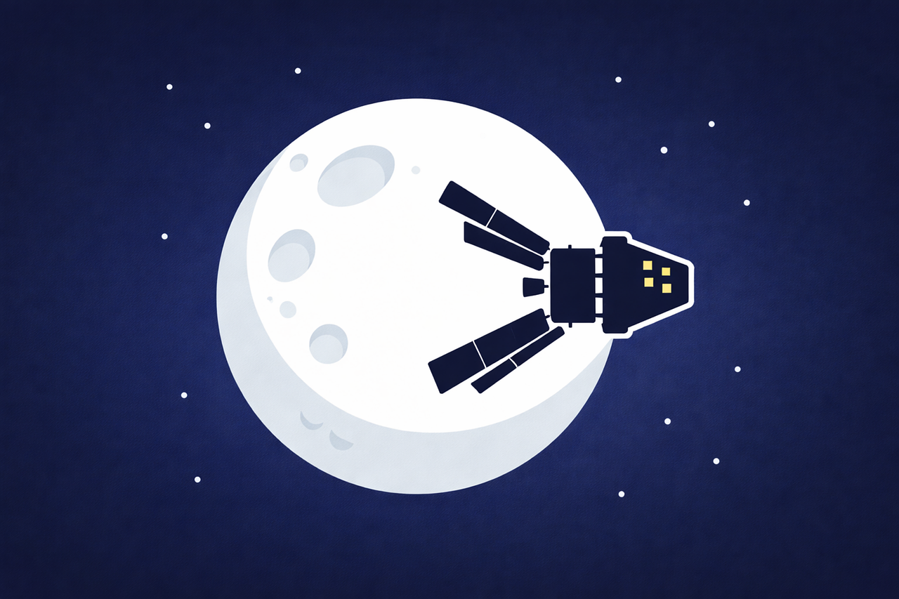 Lune, Satellite, Espace, Orbite