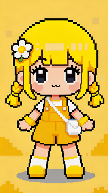 Free Chibi Pixel Art illustration and picture