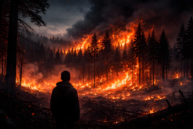 Free forest fire fire flames illustration