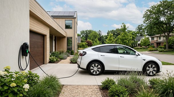 Free Electric Vehicle Charging photo and picture