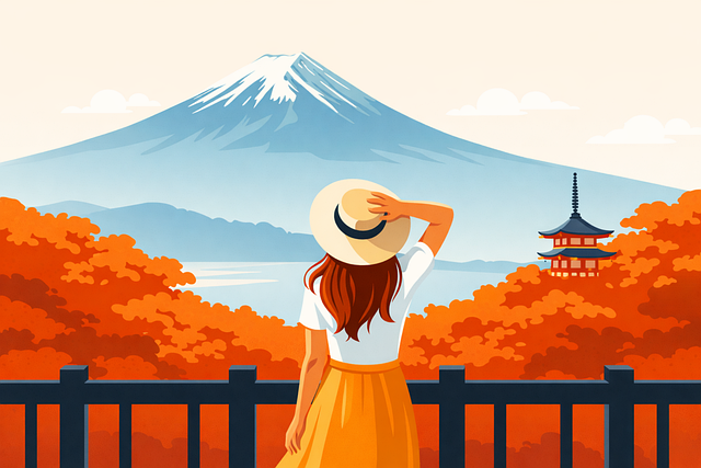 Free japan mount fuji travel vector