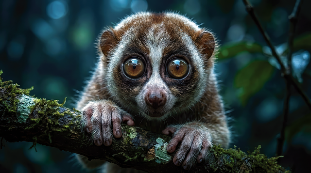 Free slow loris nature natural habitat illustration