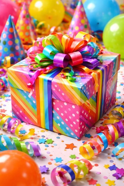 Free Gift Rainbow illustration and picture