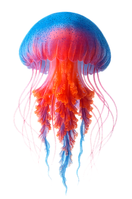 Free jellyfish sea colorful illustration