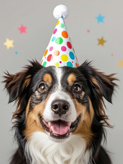 Free Dog Birthday Hat illustration and picture