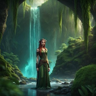 Tovenares, Fantasie, Elf, Waterval