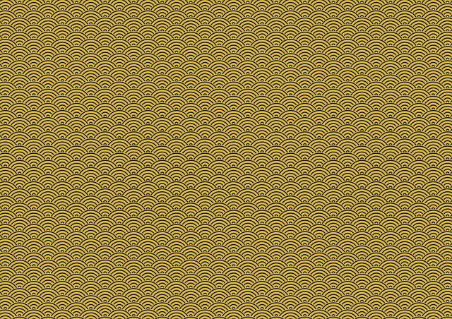Free seigaiha japanese pattern wave pattern illustration