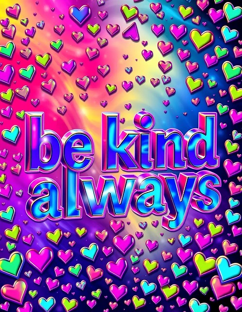 Free Be Kind Heart illustration and picture