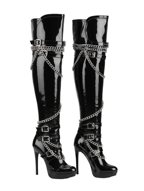Free Vegan Leather Patent Leather Shoes illustration and picture