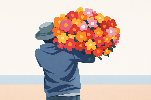 Free spring flowers bouquet vector