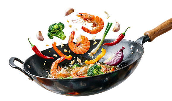 Rejer, Grøntsager, Hvidløg, Broccoli