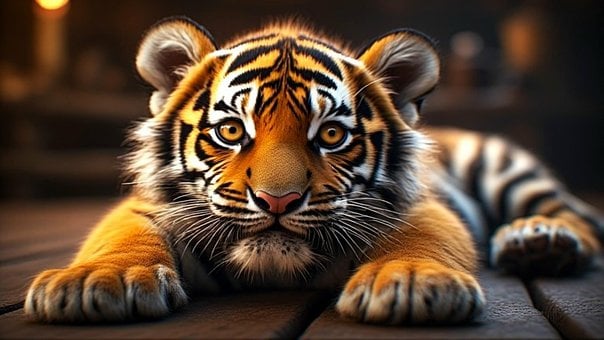 Free Tiger Cub illustration and picture