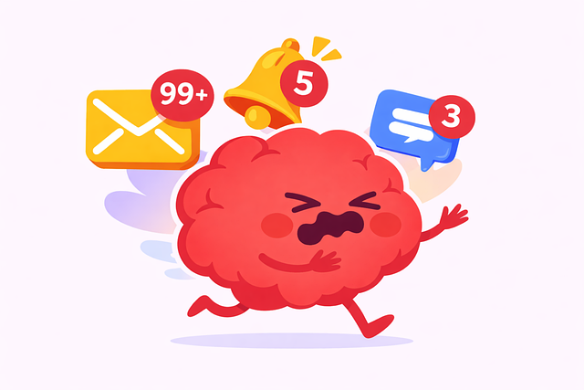Free digital overload notification overload email overload vector