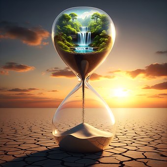 Tag Der Erde, Klimawandel, Sanduhr