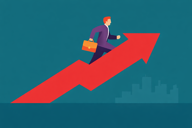 Free business growth success vector