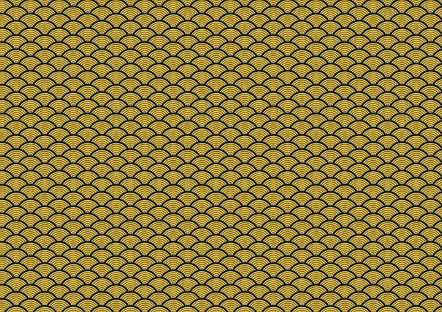Free japanese pattern seigaiha geometric pattern illustration
