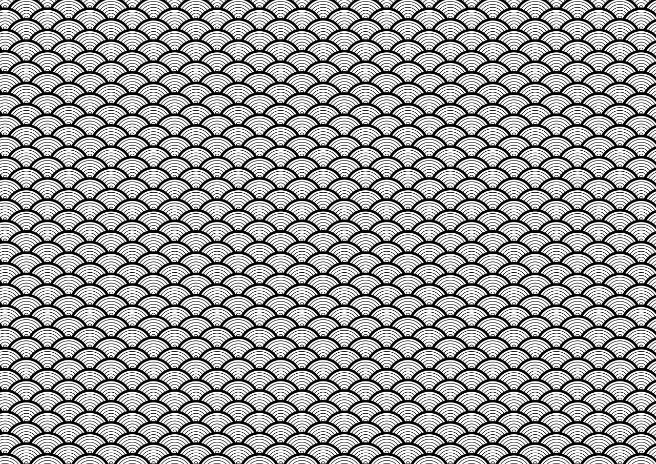 Download free HD stock image of Japanese Pattern Seigaiha Free japanese pattern seigaiha wave pattern illustration