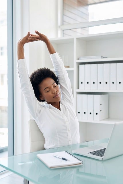 Free Stretching Office photo and picture