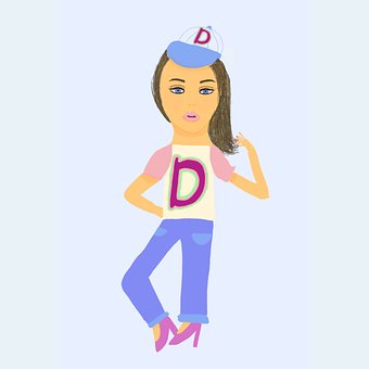 Free Girl Drawing illustration and picture