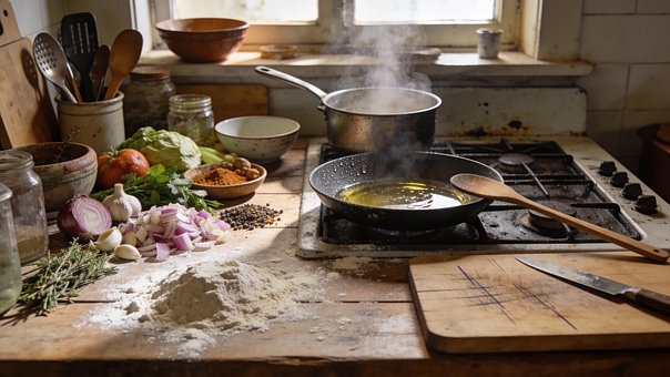 Free Home Cooking Real Kitchen illustration and picture