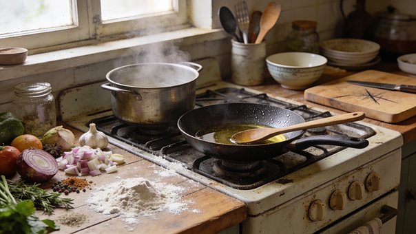 Free Home Cooking Real Kitchen photo and picture