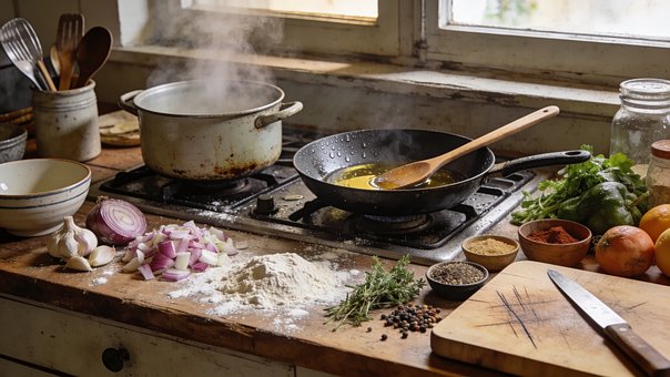 Free Home Cooking Real Kitchen photo and picture