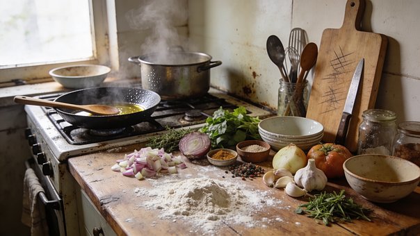 Free Home Cooking Real Kitchen illustration and picture