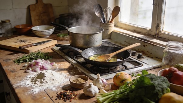 Free Home Cooking Real Kitchen photo and picture