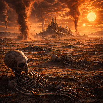 Apocalyps, Woestijn, Skeletten
